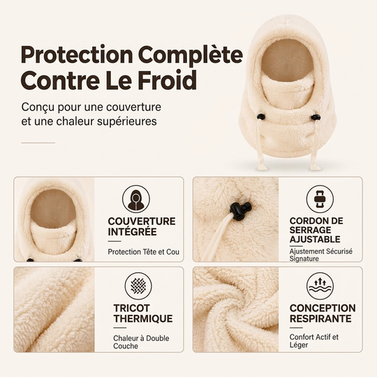 Cagoule de cyclisme thermique et coupe-vent pour enfants