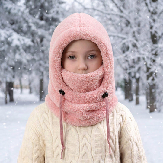 Cagoule de cyclisme thermique et coupe-vent pour enfants