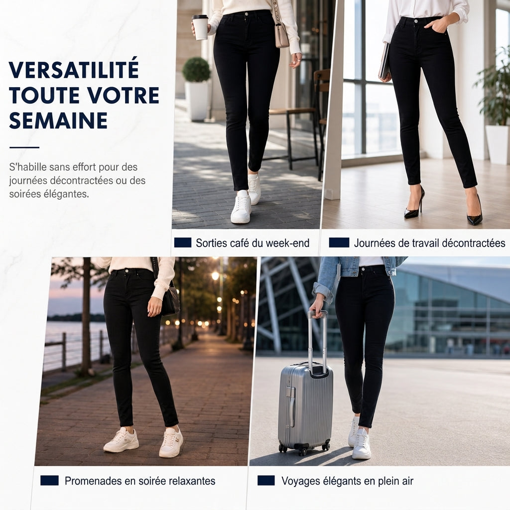 ⏳Liquidation totale!Pantalon crayon taille haute et ajusté pour femmes