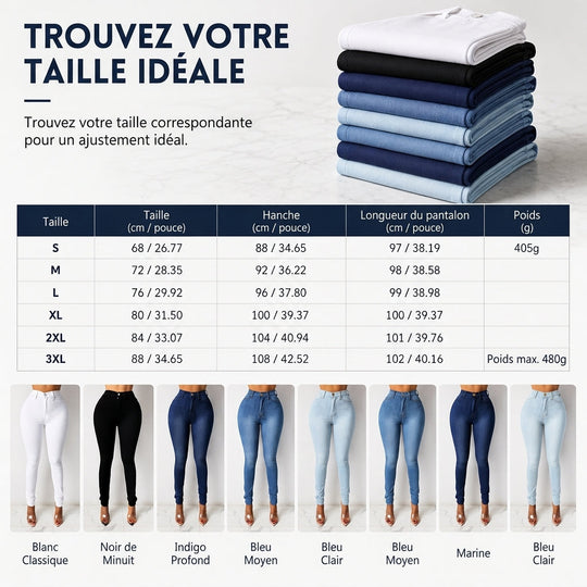 ⏳Liquidation totale!Pantalon crayon taille haute et ajusté pour femmes
