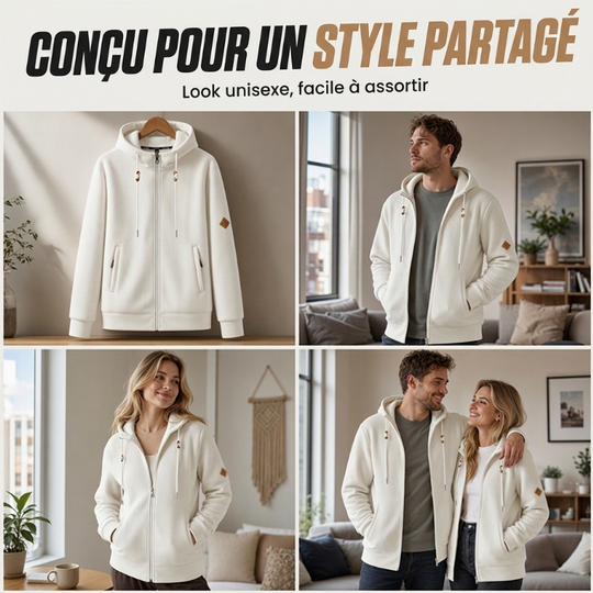 ⏳Liquidation totale⏳Hoodie Sherpa ultra-chaud unisexe