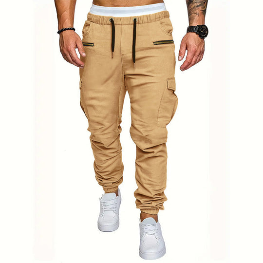 Pantalon cargo décontracté et ajusté pour homme