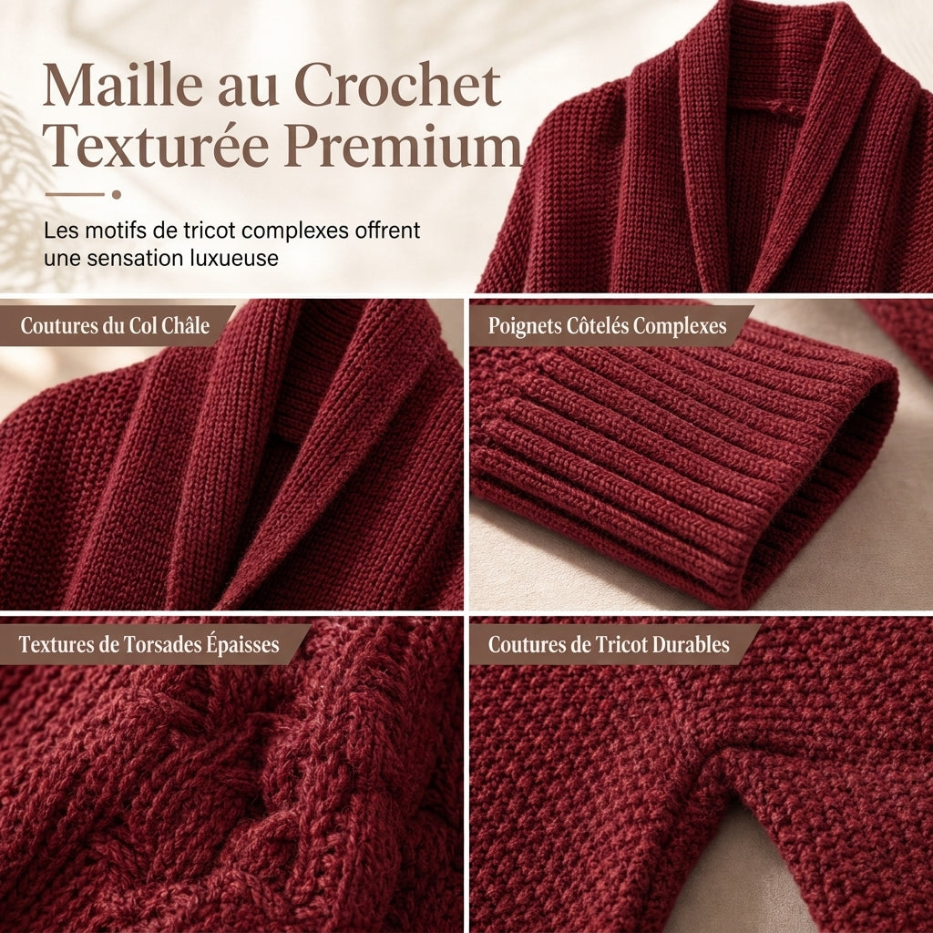 👜 -50 % sur toute la mode femme ! ✨Cardigan en maille femme à manches chauve-souris oversized, avec col châle ouvert, pour l'automne et l'hiver