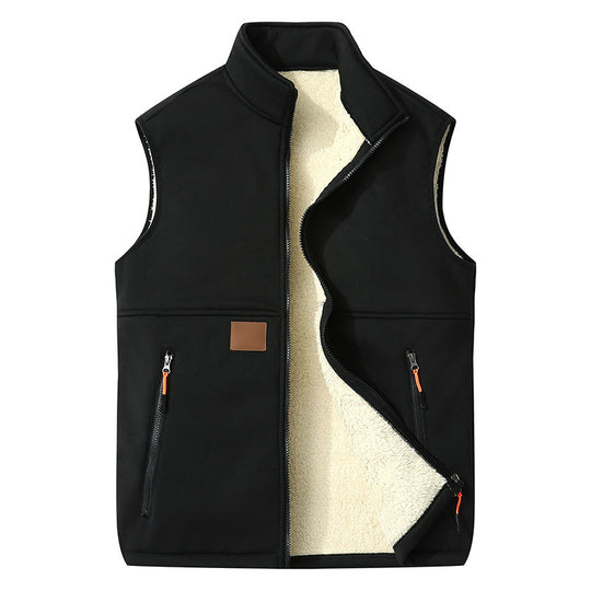 Gilet thermique d'hiver à col montant pour femme