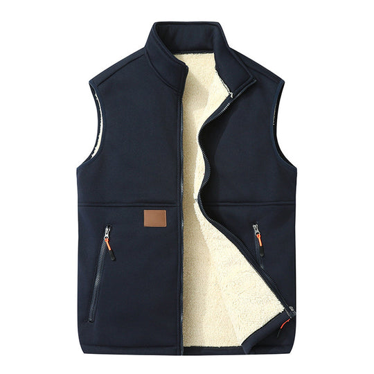 Gilet thermique d'hiver à col montant pour femme