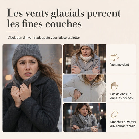 👜 -50 % sur toute la mode femme ! ✨Manteau matelé long à capuche et coupe slim, couleur unie, avec poches pour l'hiver
