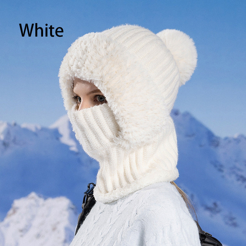 ⏳Liquidation totale⏳Bonnet Écharpe et Masque 3-en-1 Tricoté d'Hiver pour Femmes