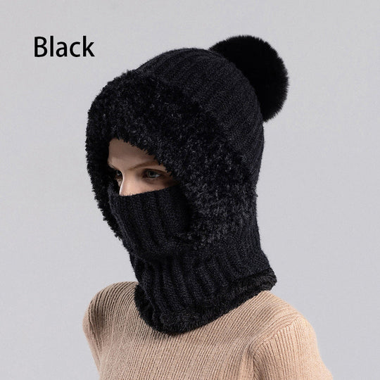 ⏳Liquidation totale⏳Bonnet Écharpe et Masque 3-en-1 Tricoté d'Hiver pour Femmes