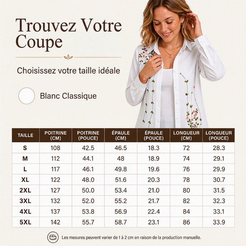 ⏳Liquidation totale⏳Chemise à manches longues à imprimé floral pour femmes