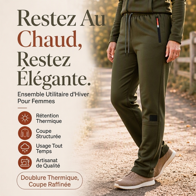 Pantalon de survêtement thermique d'hiver unisexe pour l'extérieur