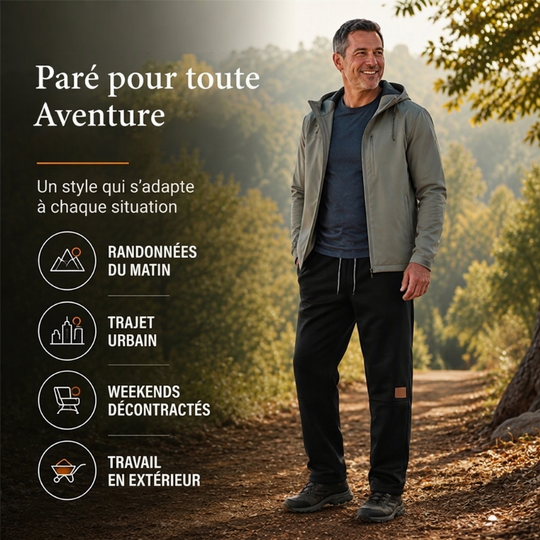 Pantalon de survêtement thermique d'hiver unisexe pour l'extérieur