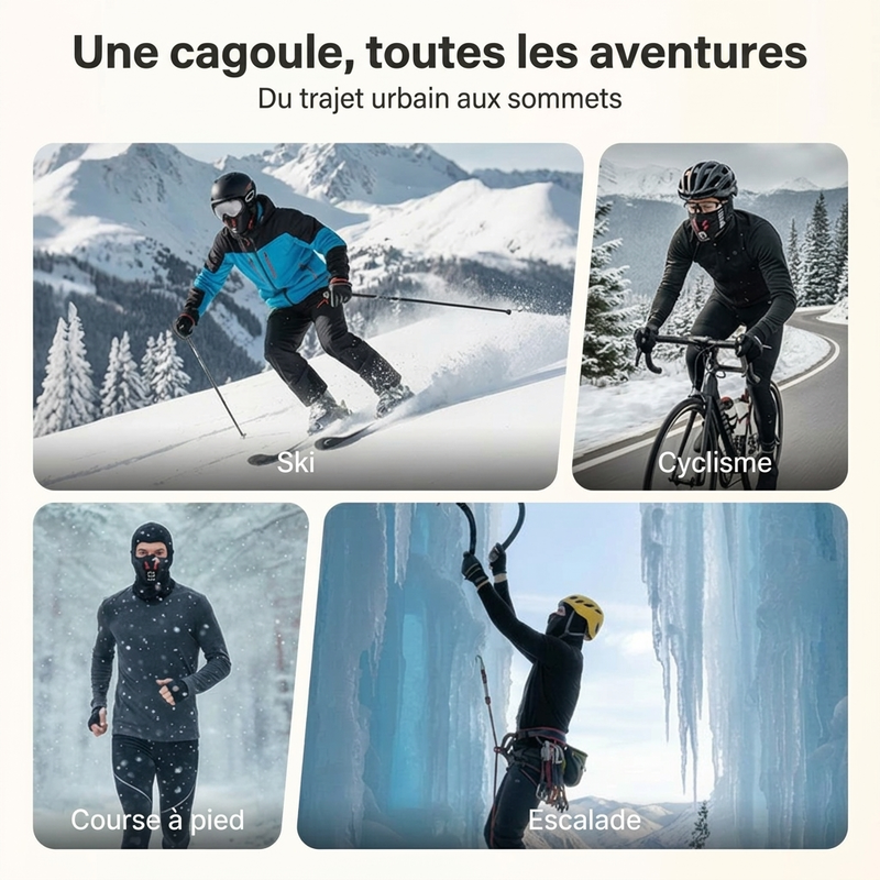 💥 Soldes de fin d'année - 50% de réduction 💞 Masque intégral coupe-vent pour utilisation hivernale, unisexe