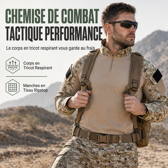 Veste tactique à manches longues pour homme