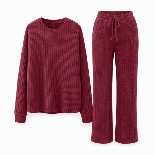 Ensemble de détente en maille décontracté pour femme