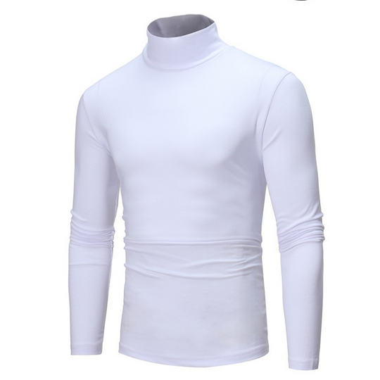 Haut col roulé factice ajusté pour homme