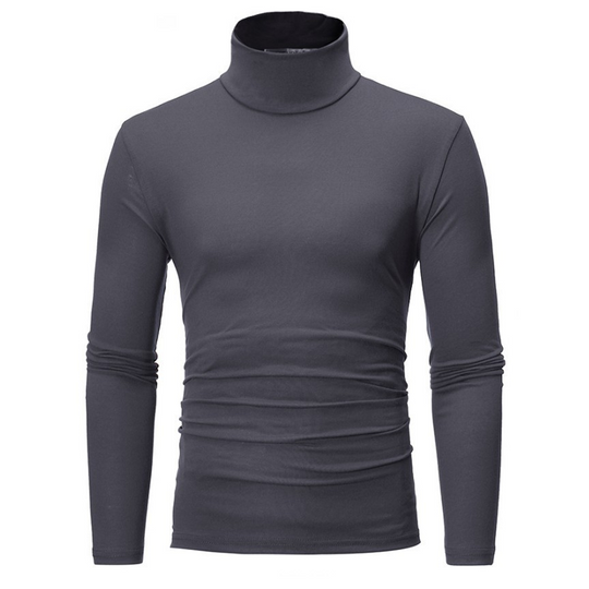 Haut col roulé factice ajusté pour homme