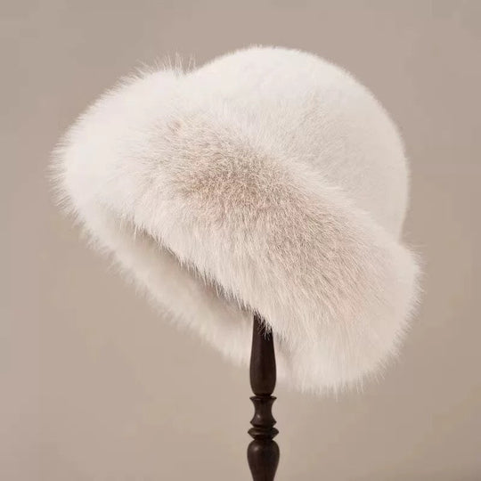 Ensemble chaud d'hiver : écharpe et bonnet en peluche épaisse