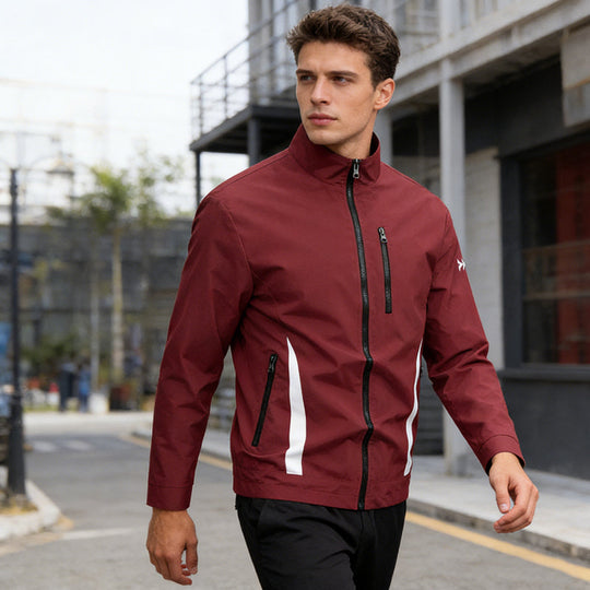 📢📢50 % DE RÉDUCTION !! ⏰Veste décontractée à col montant et fermeture éclair pour homme