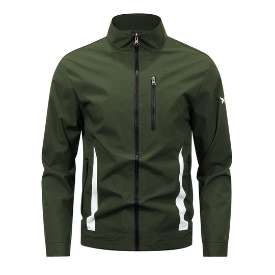 📢📢50 % DE RÉDUCTION !! ⏰Veste décontractée à col montant et fermeture éclair pour homme