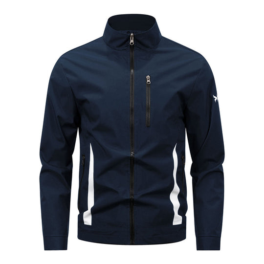 📢📢50 % DE RÉDUCTION !! ⏰Veste décontractée à col montant et fermeture éclair pour homme