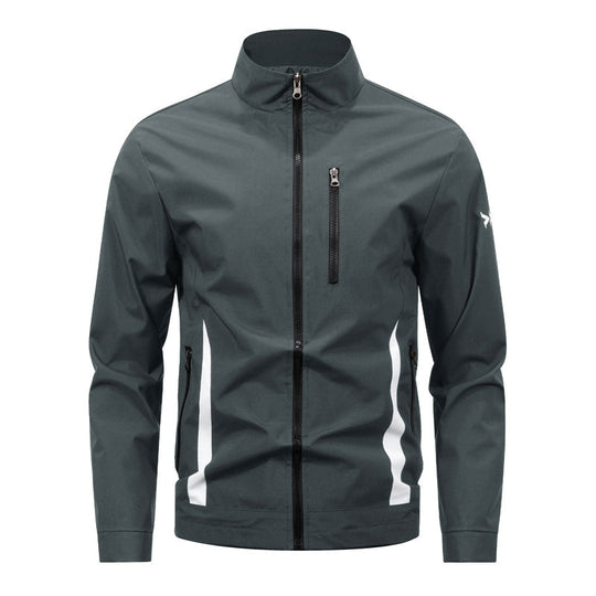 📢📢50 % DE RÉDUCTION !! ⏰Veste décontractée à col montant et fermeture éclair pour homme