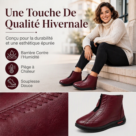 Bottes d'hiver chaudes et antidérapantes pour femmes