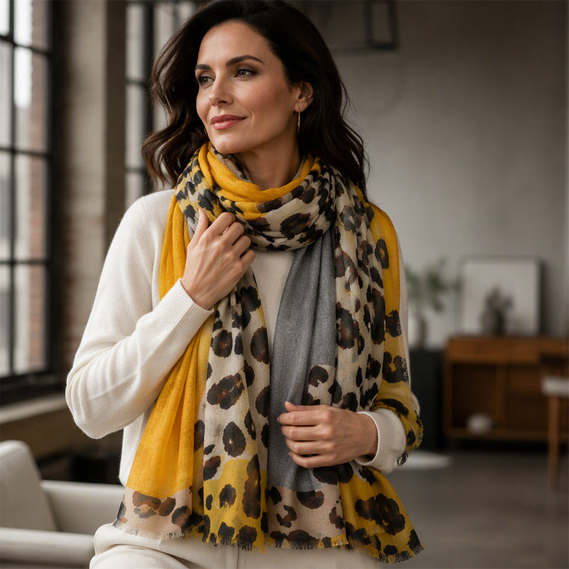 🔥 40% de réduction 🔥Foulard châle imprimé léopard polyvalent et léger