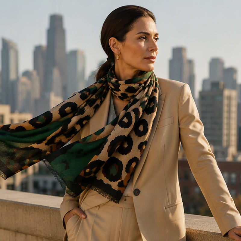 🔥 40% de réduction 🔥Foulard châle imprimé léopard polyvalent et léger