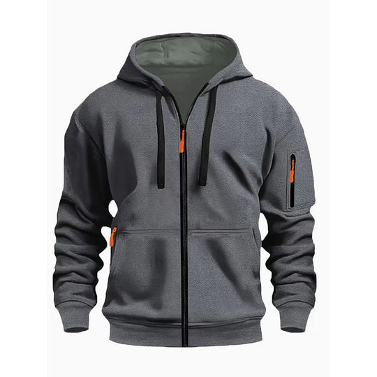 Veste à capuche thermique décontractée pour homme