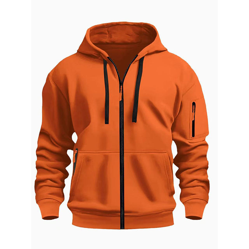 Veste à capuche thermique décontractée pour homme