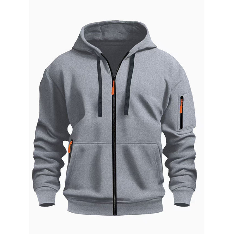 Veste à capuche thermique décontractée pour homme