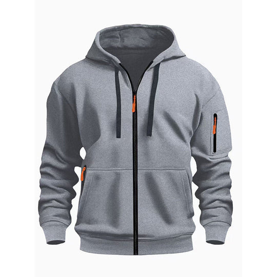 Veste à capuche thermique décontractée pour homme