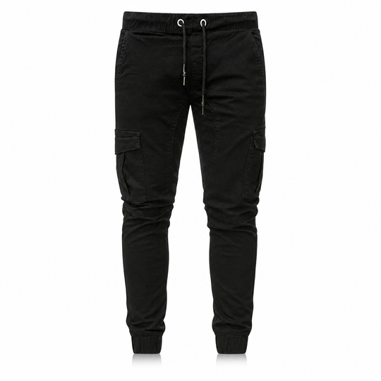 Pantalon Jogger Cargo Unisexe Couleur Unie Décontracté