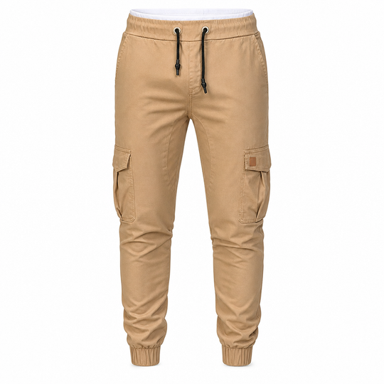 Pantalon Jogger Cargo Unisexe Couleur Unie Décontracté