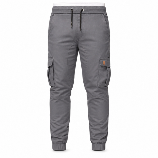 Pantalon Jogger Cargo Unisexe Couleur Unie Décontracté