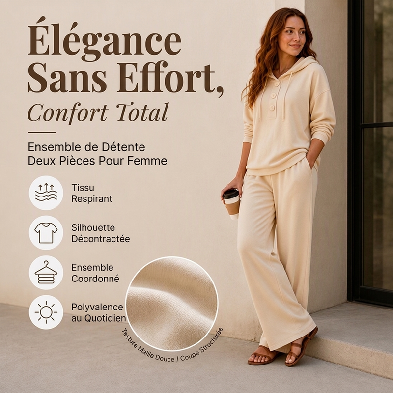 👜 -50 % sur toute la mode femme ! ✨Ensemble décontracté femme : sweat à capuche et pantalon de salon