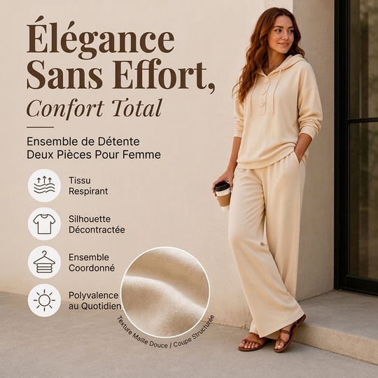 👜 -50 % sur toute la mode femme ! ✨Ensemble décontracté femme : sweat à capuche et pantalon de salon