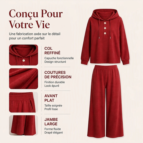 👜 -50 % sur toute la mode femme ! ✨Ensemble décontracté femme : sweat à capuche et pantalon de salon