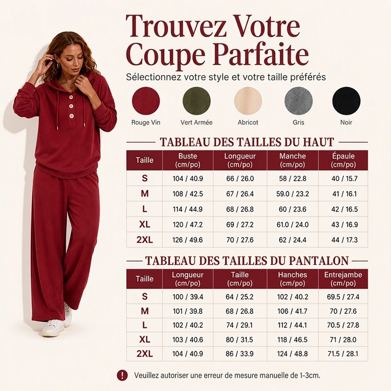 👜 -50 % sur toute la mode femme ! ✨Ensemble décontracté femme : sweat à capuche et pantalon de salon