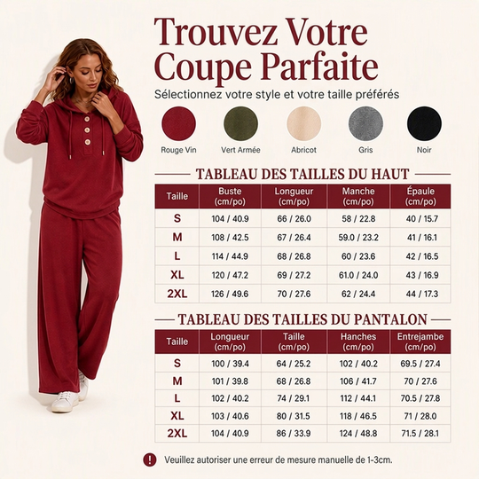 👜 -50 % sur toute la mode femme ! ✨Ensemble décontracté femme : sweat à capuche et pantalon de salon