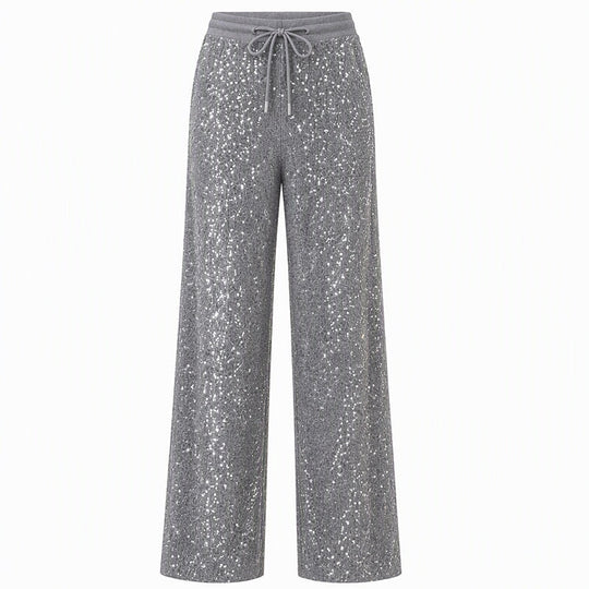 🔥 50% de réduction 🔥Pantalon large à paillettes scintillantes pour femme