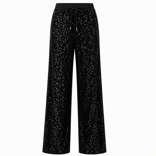 🔥 50% de réduction 🔥Pantalon large à paillettes scintillantes pour femme
