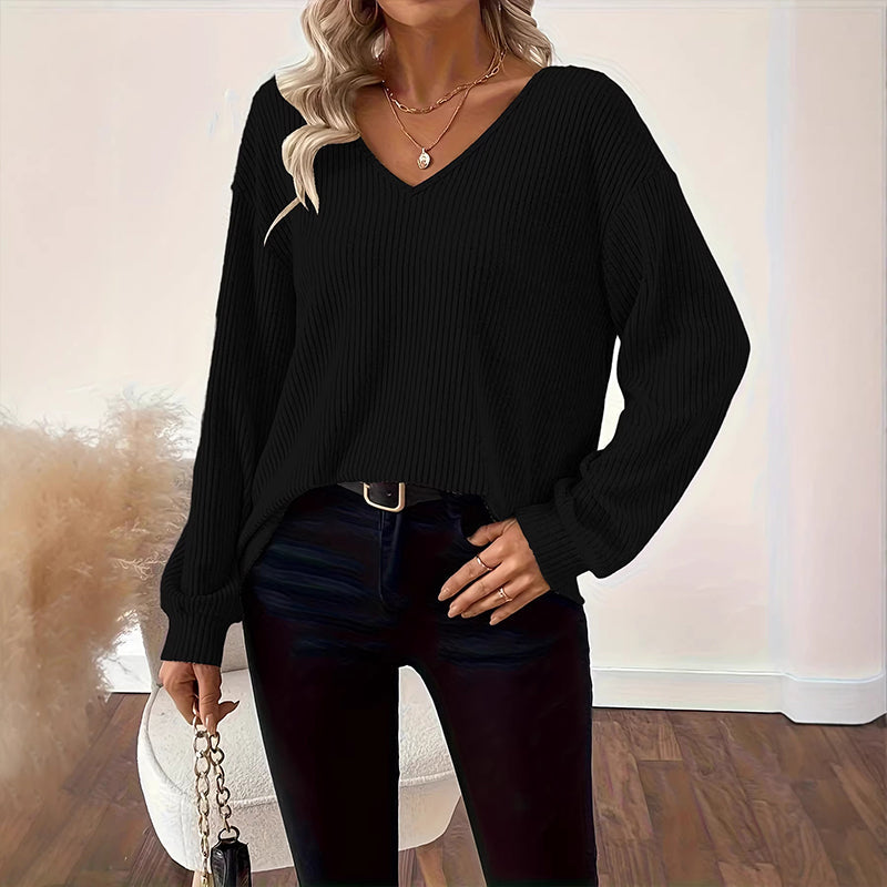 👜 -50 % sur toute la mode femme ! ✨Haut en maille élégant pour femme avec nœud au dos