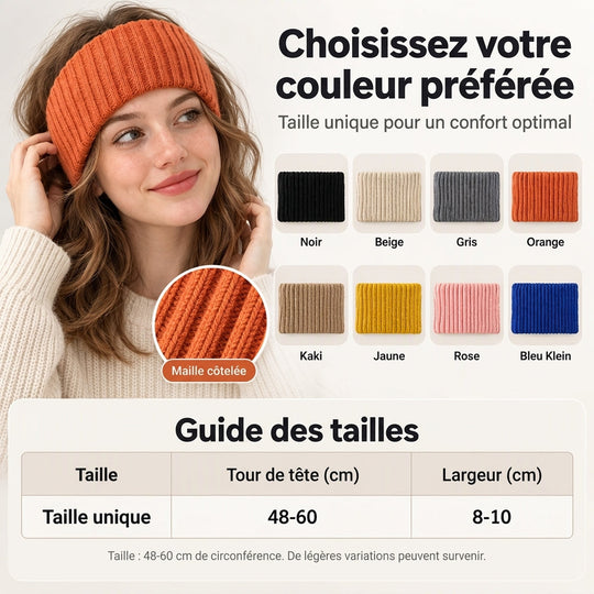 👜 -40 % sur toute la mode femme ! ✨Bandeau de sport large en maille côtelée