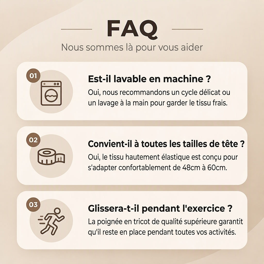 👜 -40 % sur toute la mode femme ! ✨Bandeau de sport large en maille côtelée