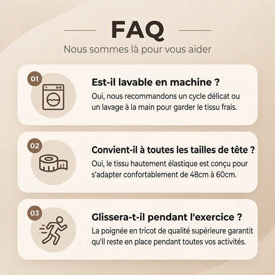 👜 -40 % sur toute la mode femme ! ✨Bandeau de sport large en maille côtelée