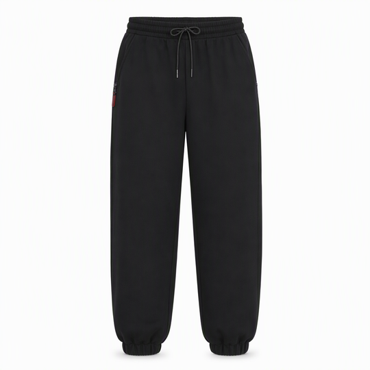 Pantalon de jogging d'hiver pour femme, doublure en polaire, avec poches à fermeture éclair