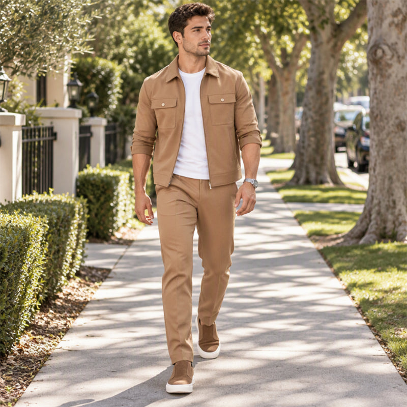 Ensemble veste et pantalon décontractés et stylés pour hommes