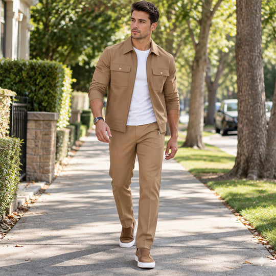 Ensemble veste et pantalon décontractés et stylés pour hommes