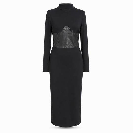 ✨Sculpted Waist, Elegant Curve – Women's Ribbed Bodycon Dress